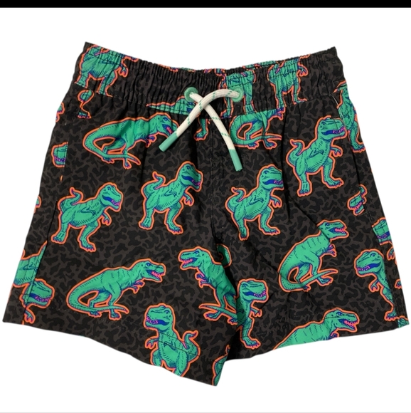 Member's Mark Boys 6-7 Resort Built-In Liner Swim Trunk Dinosaur Pattern New - Picture 1 of 2